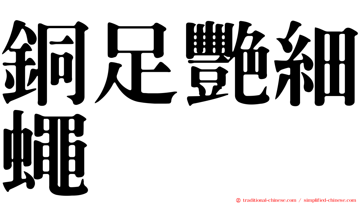 銅足艷細蠅