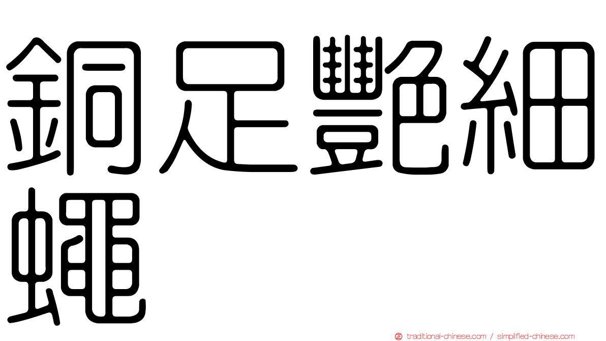 銅足艷細蠅