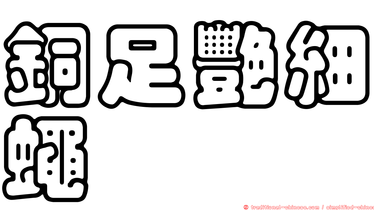 銅足艷細蠅