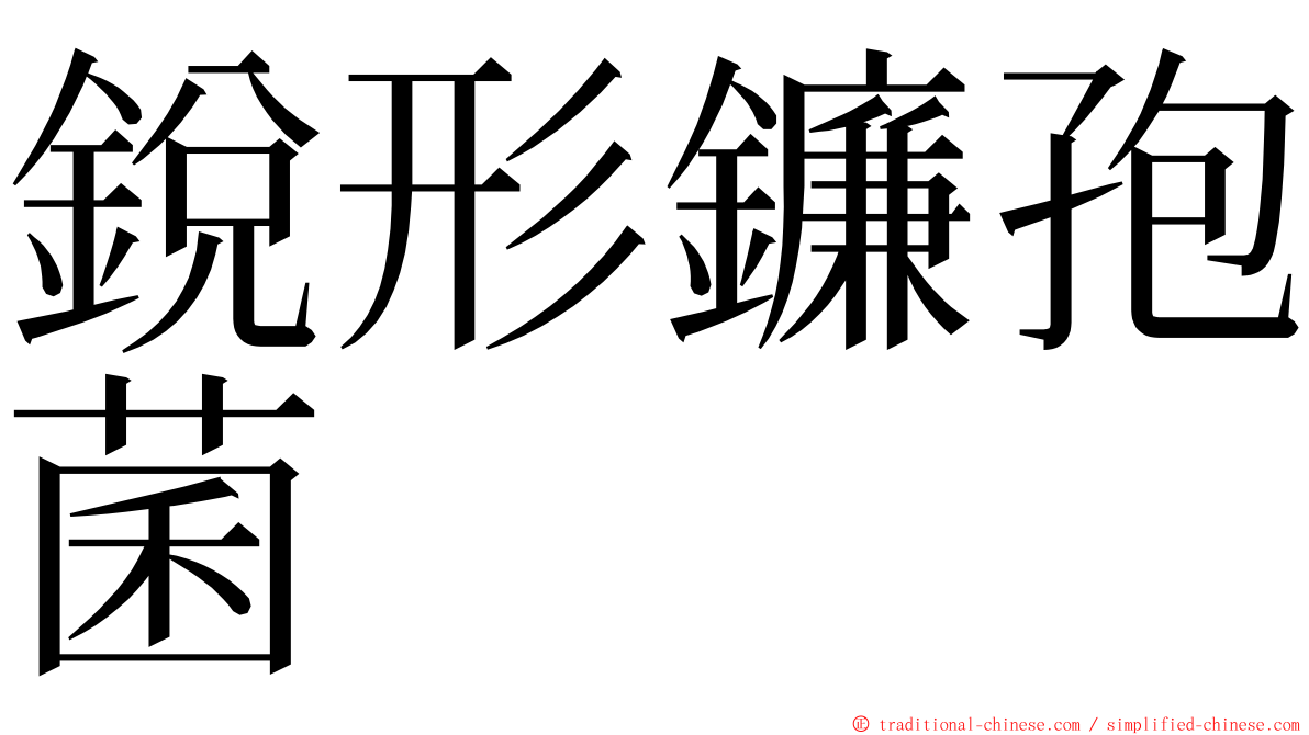 銳形鐮孢菌 ming font