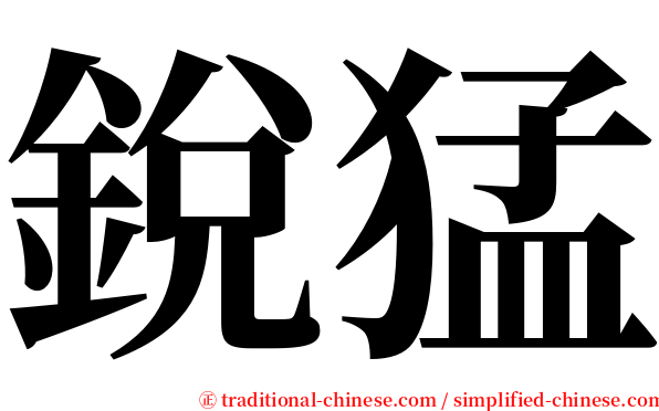 銳猛 serif font