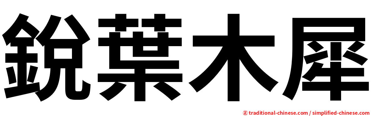 銳葉木犀