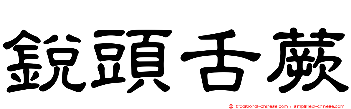 銳頭舌蕨