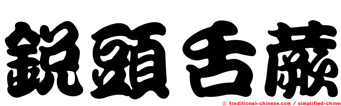 銳頭舌蕨