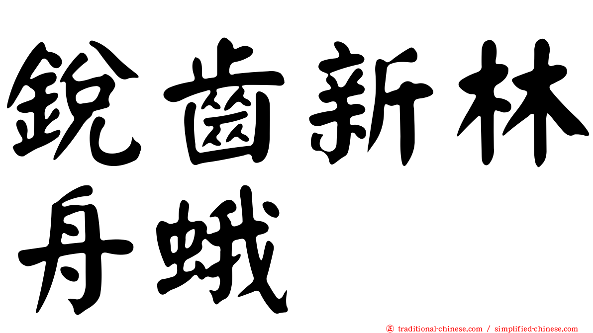 銳齒新林舟蛾