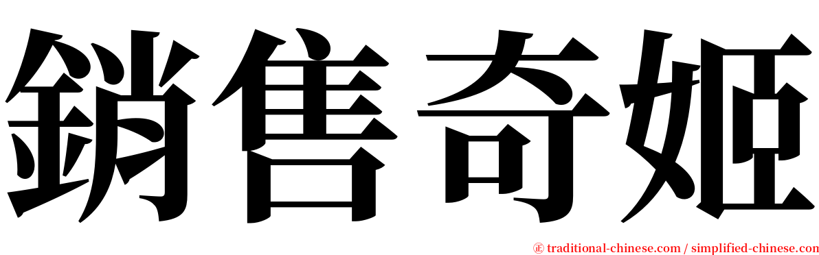 銷售奇姬 serif font