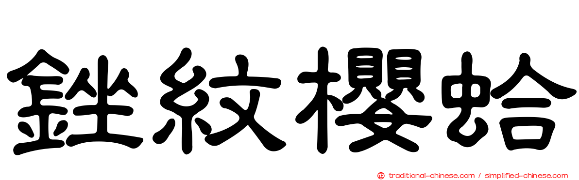 銼紋櫻蛤
