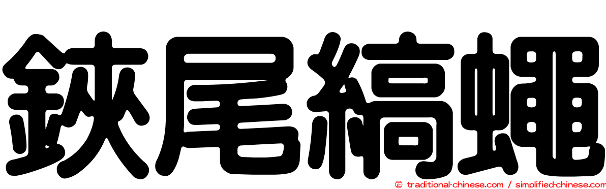 鋏尾縞蠅