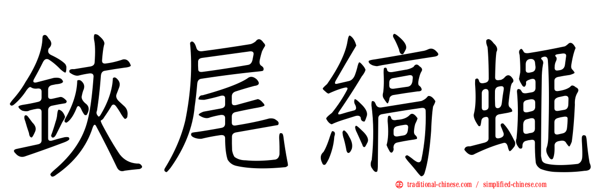 鋏尾縞蠅