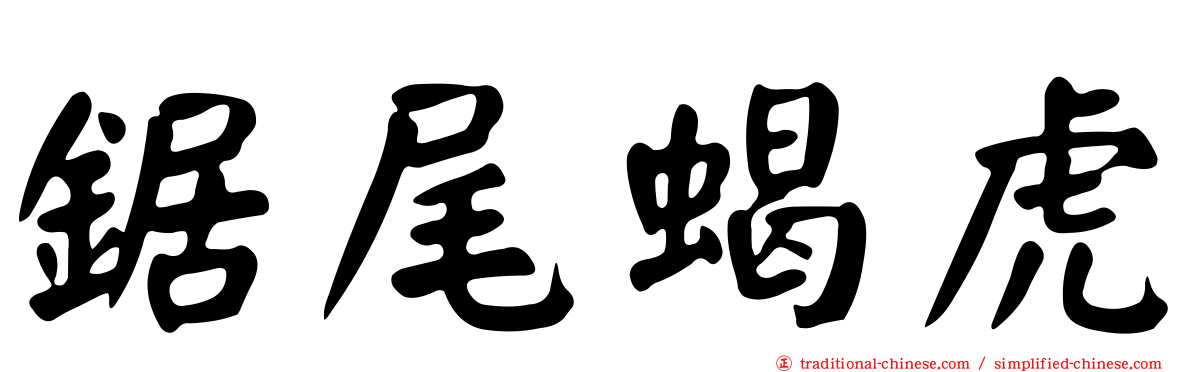 鋸尾蝎虎