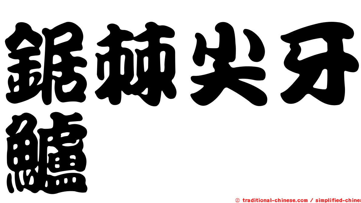 鋸棘尖牙鱸