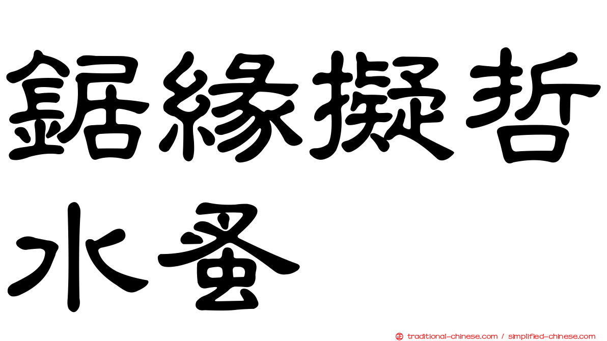 鋸緣擬哲水蚤