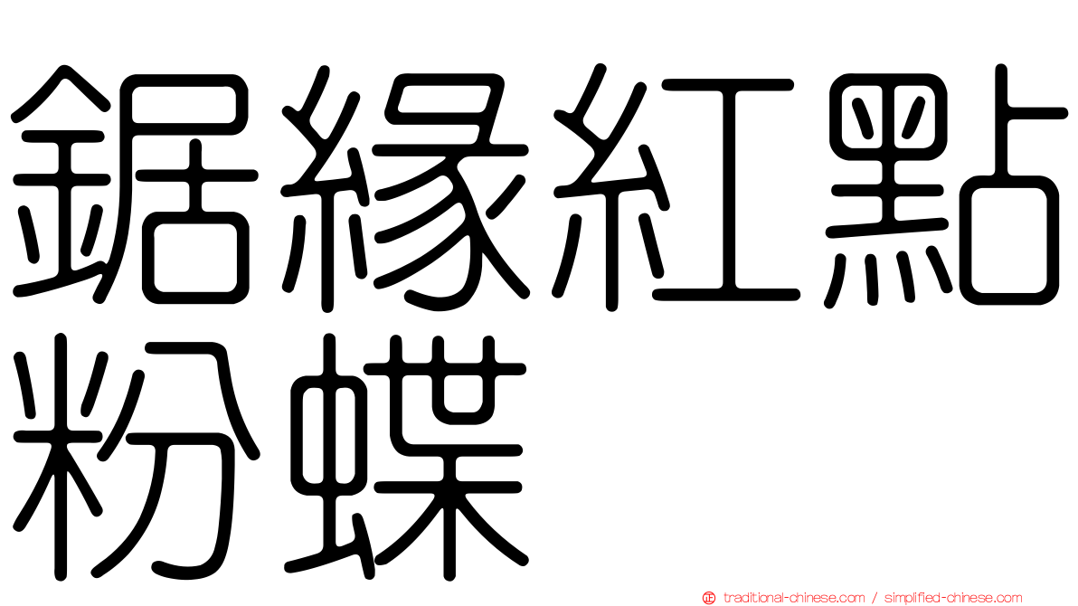 鋸緣紅點粉蝶