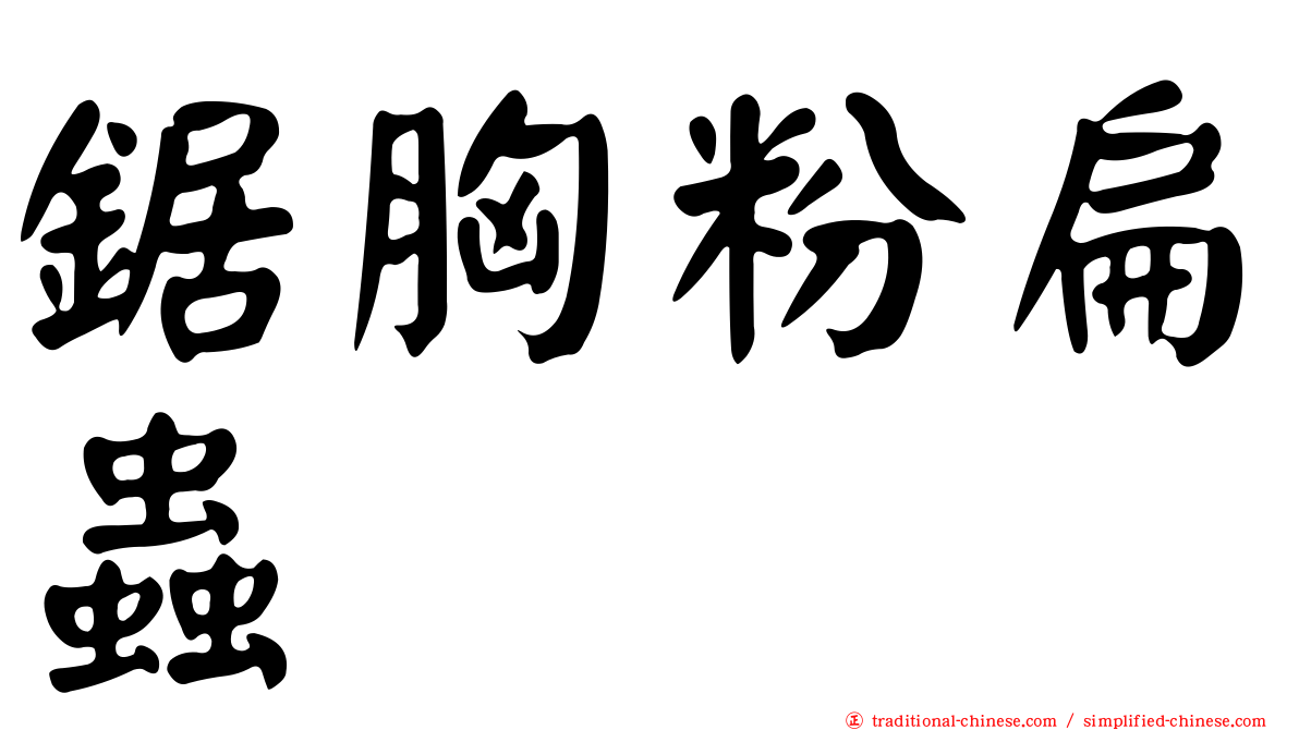 鋸胸粉扁蟲