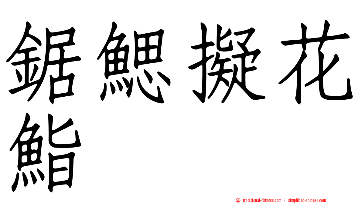 鋸鰓擬花鮨