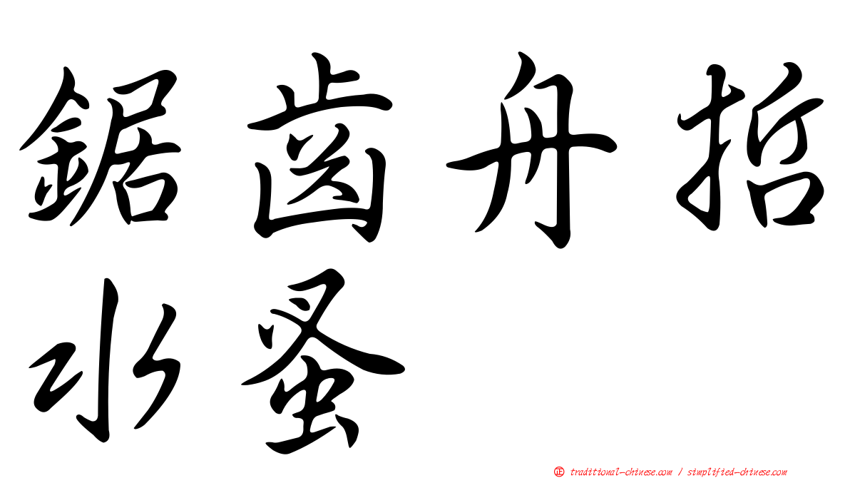 鋸齒舟哲水蚤