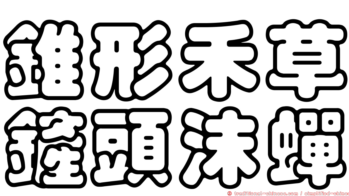 錐形禾草鏟頭沫蟬
