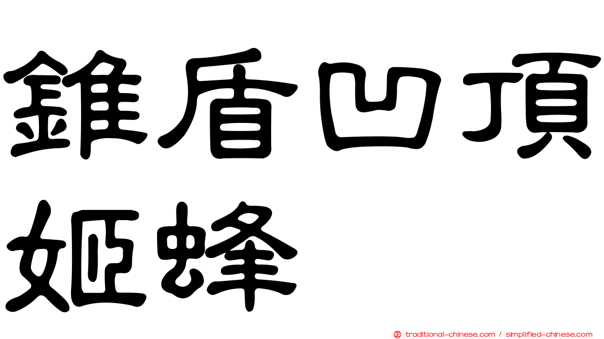 錐盾凹頂姬蜂