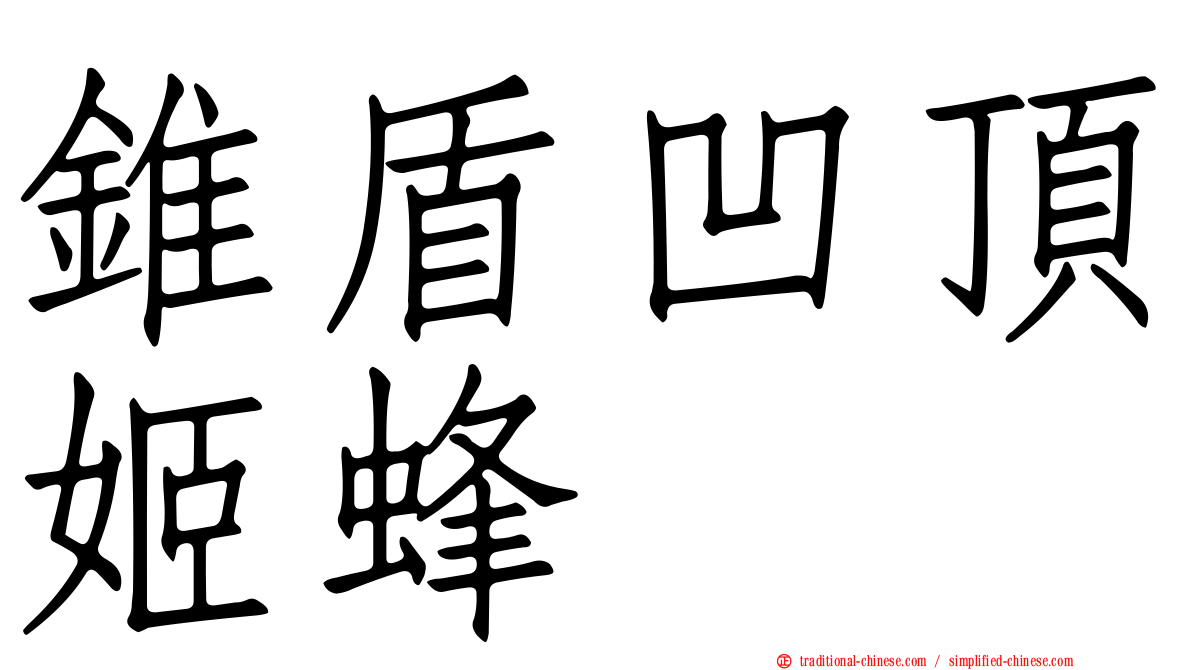 錐盾凹頂姬蜂