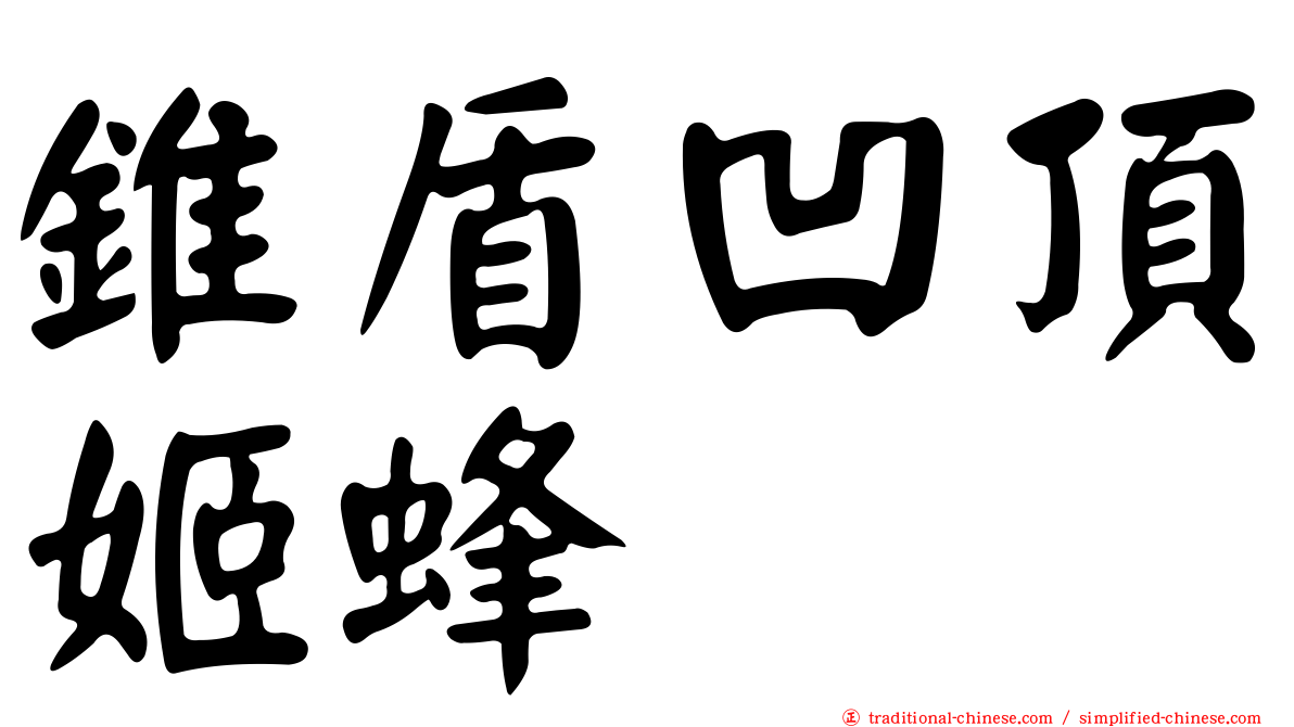 錐盾凹頂姬蜂