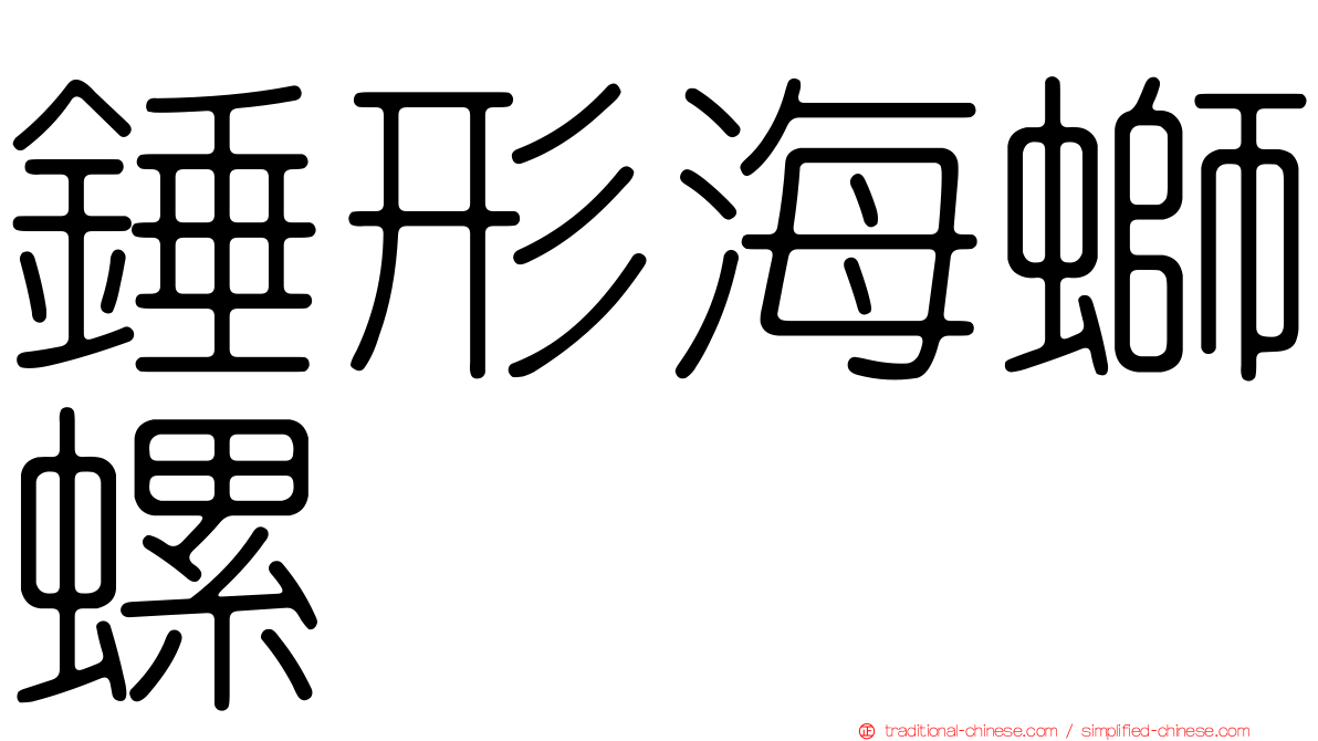 錘形海螄螺