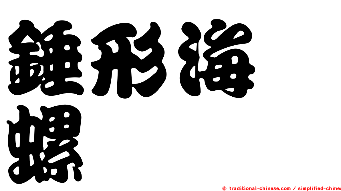 錘形海螄螺