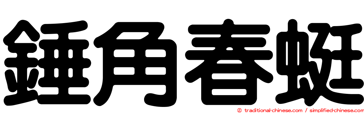 錘角春蜓