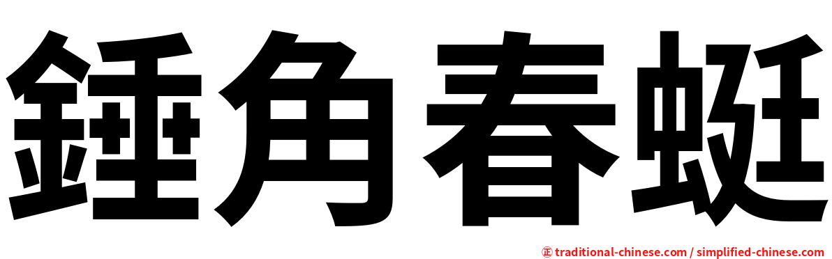 錘角春蜓