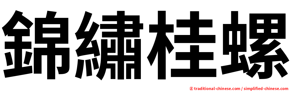 錦繡桂螺