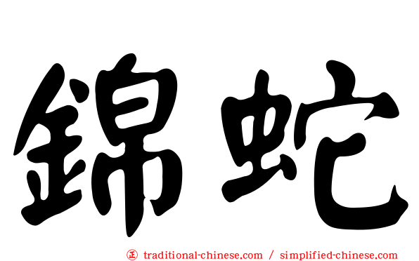 錦蛇
