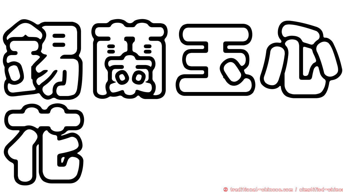 錫蘭玉心花