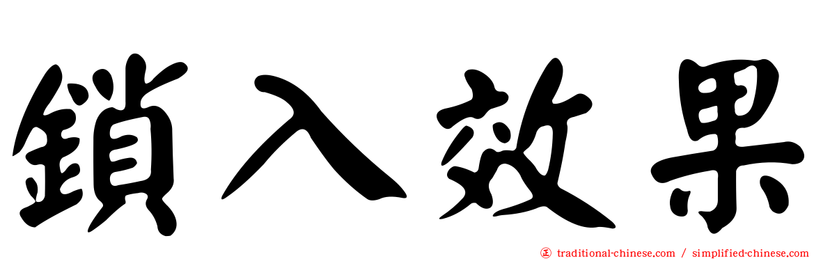 鎖入效果