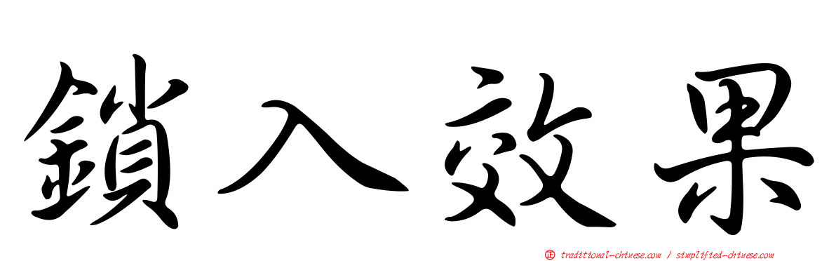 鎖入效果