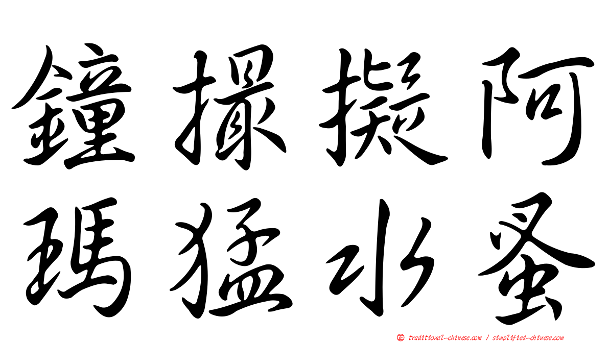 鐘撮擬阿瑪猛水蚤