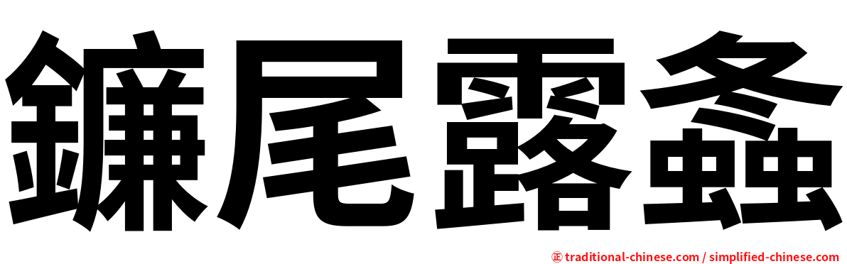 鐮尾露螽