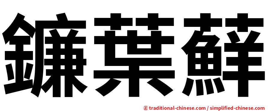 鐮葉蘚