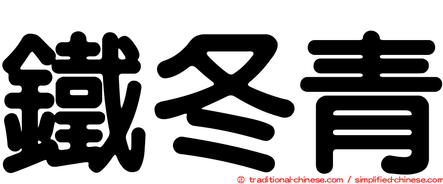 鐵冬青