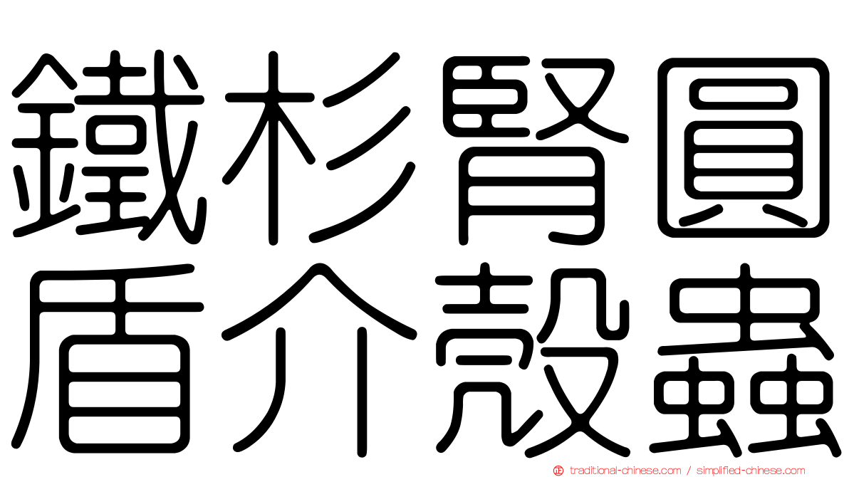 鐵杉腎圓盾介殼蟲