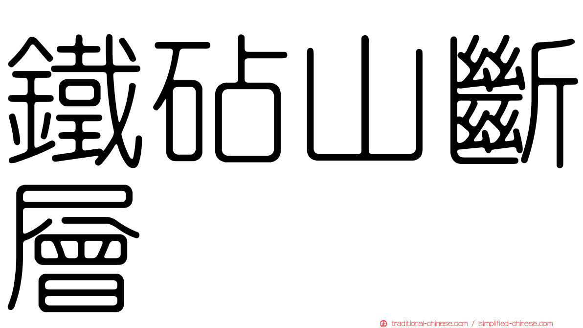 鐵砧山斷層