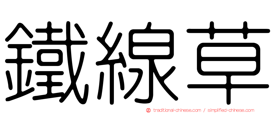 鐵線草