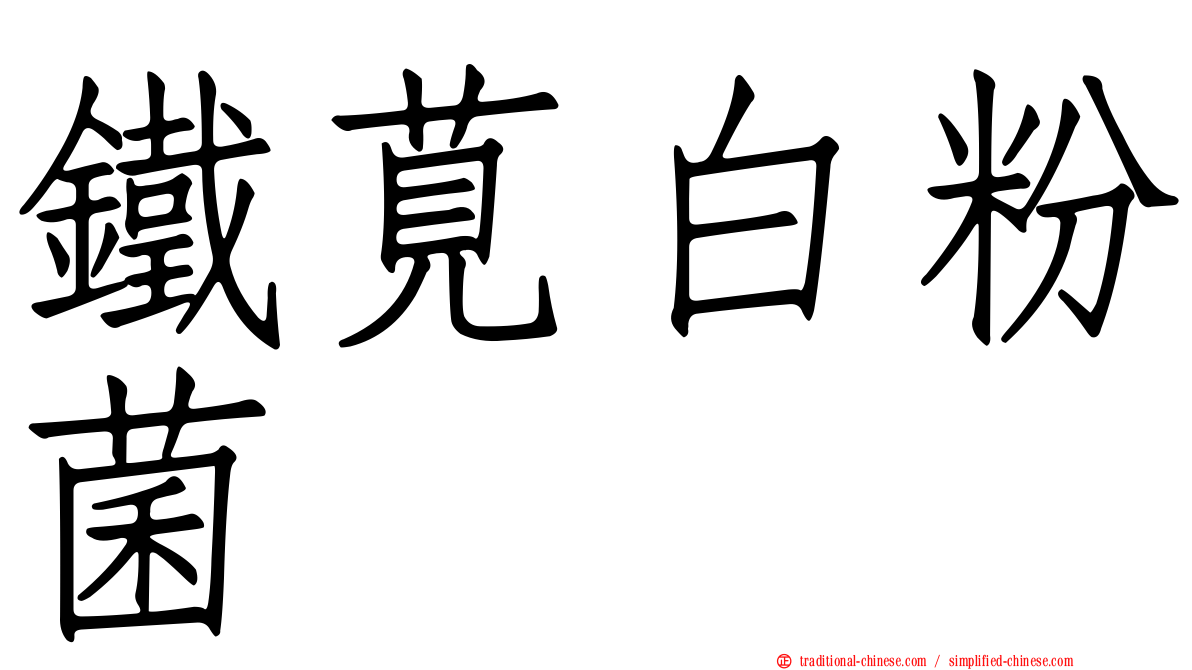 鐵莧白粉菌