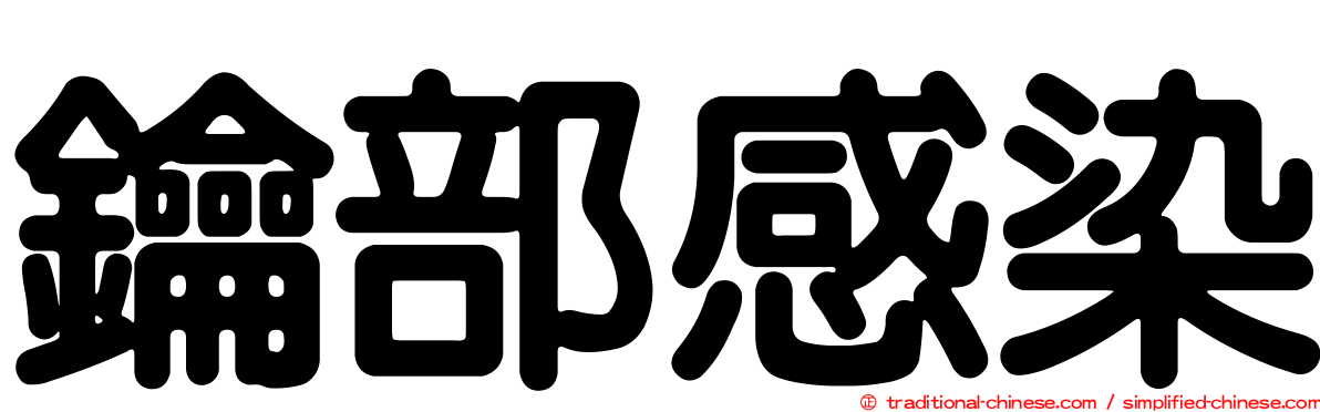 鑰部感染