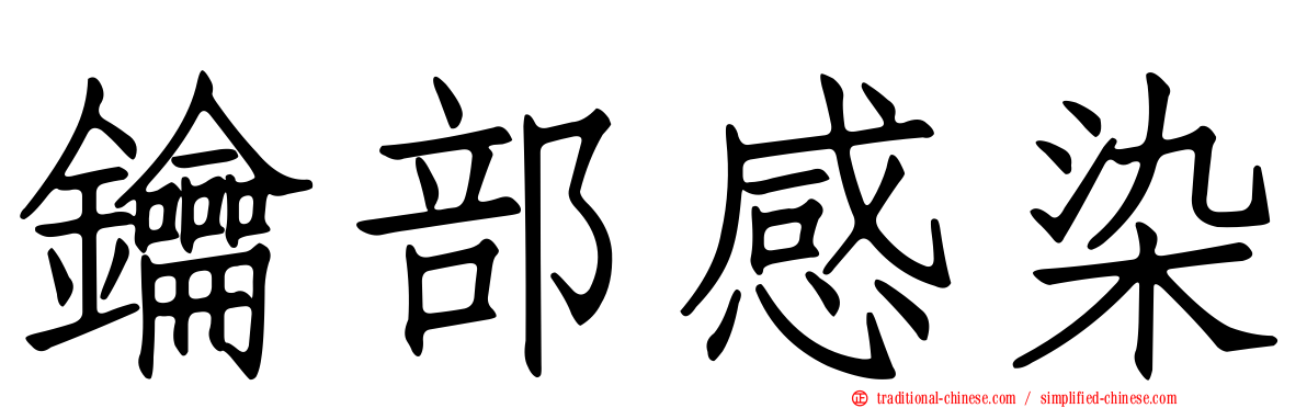 鑰部感染