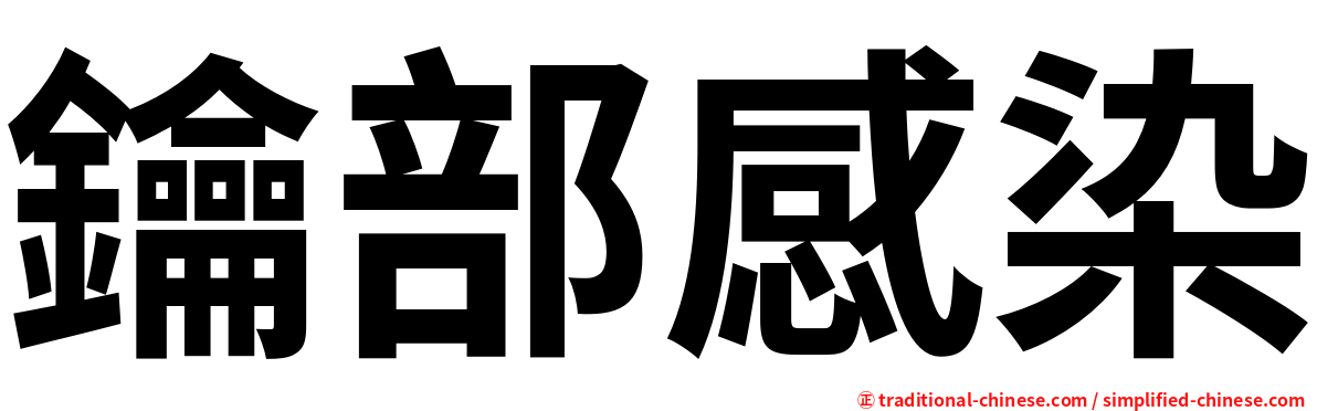 鑰部感染