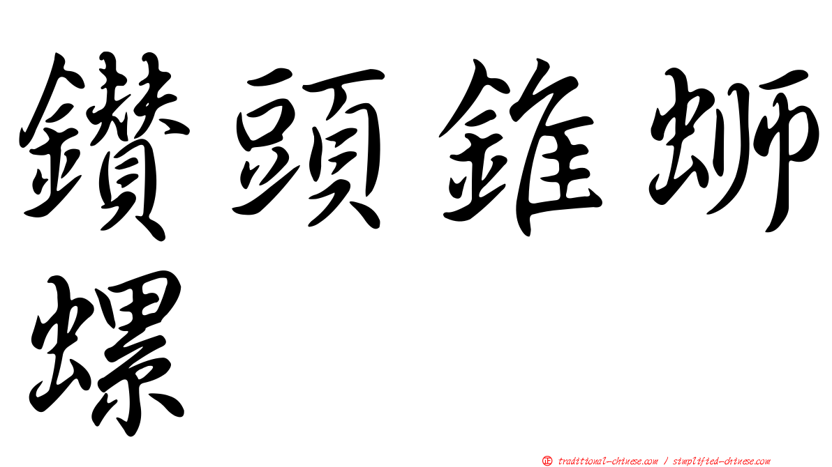鑽頭錐螄螺
