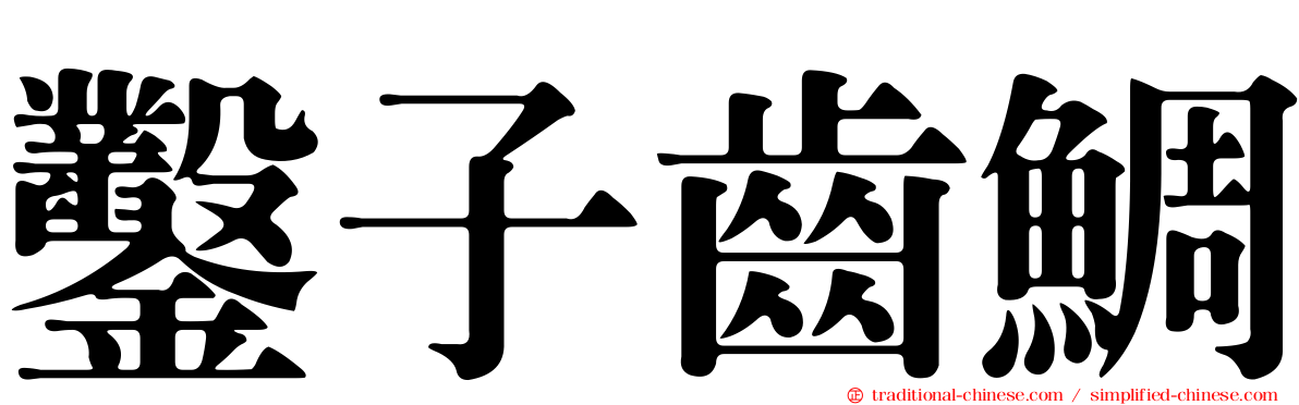 鑿子齒鯛