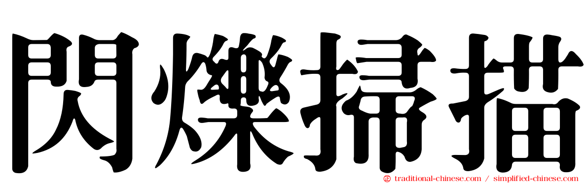 閃爍掃描