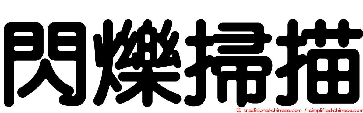 閃爍掃描