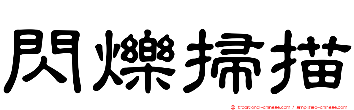 閃爍掃描