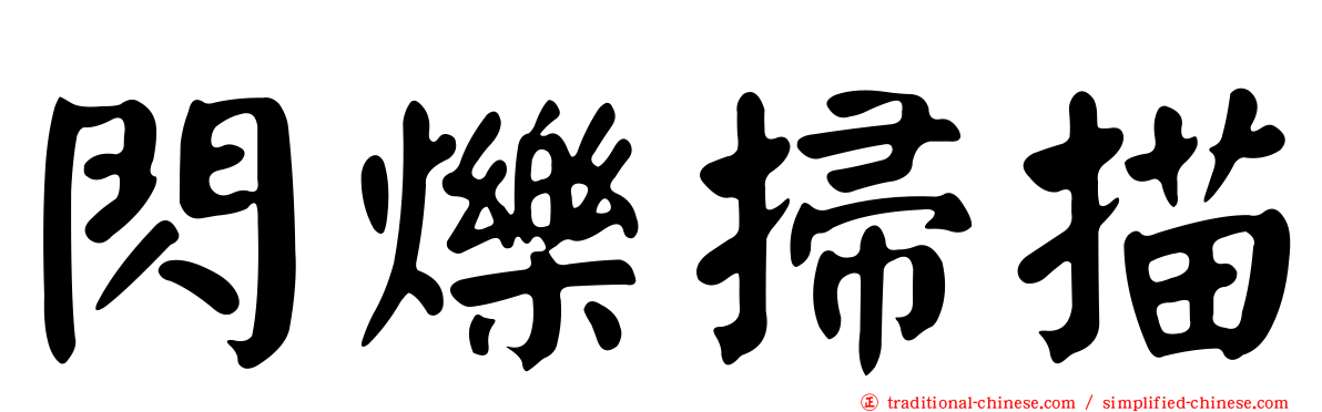 閃爍掃描